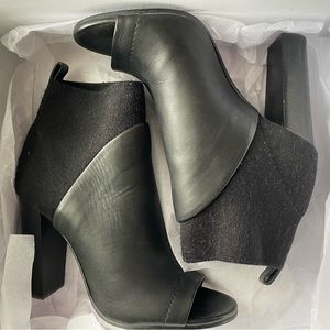 VINCE Open-Toe Booties